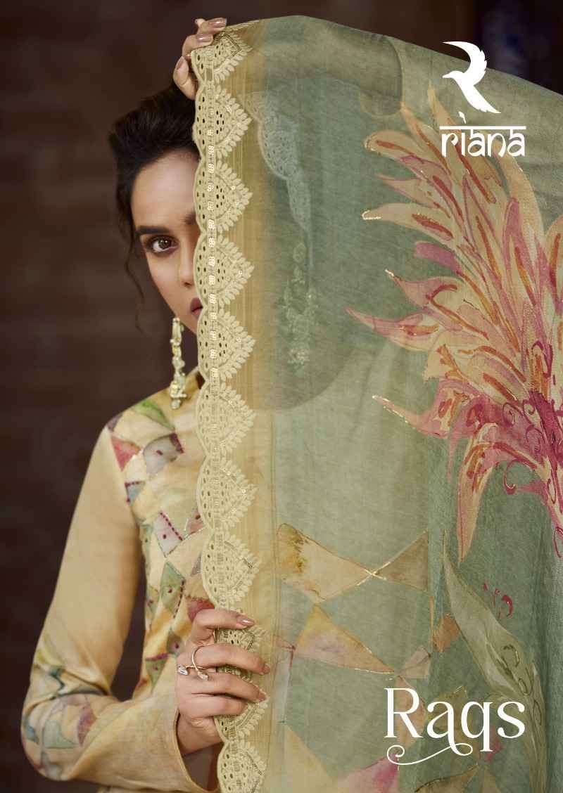  Riana Raqs Exclusive Floral Designs Festive Wear Ladies Suit Catalog Wholesaler