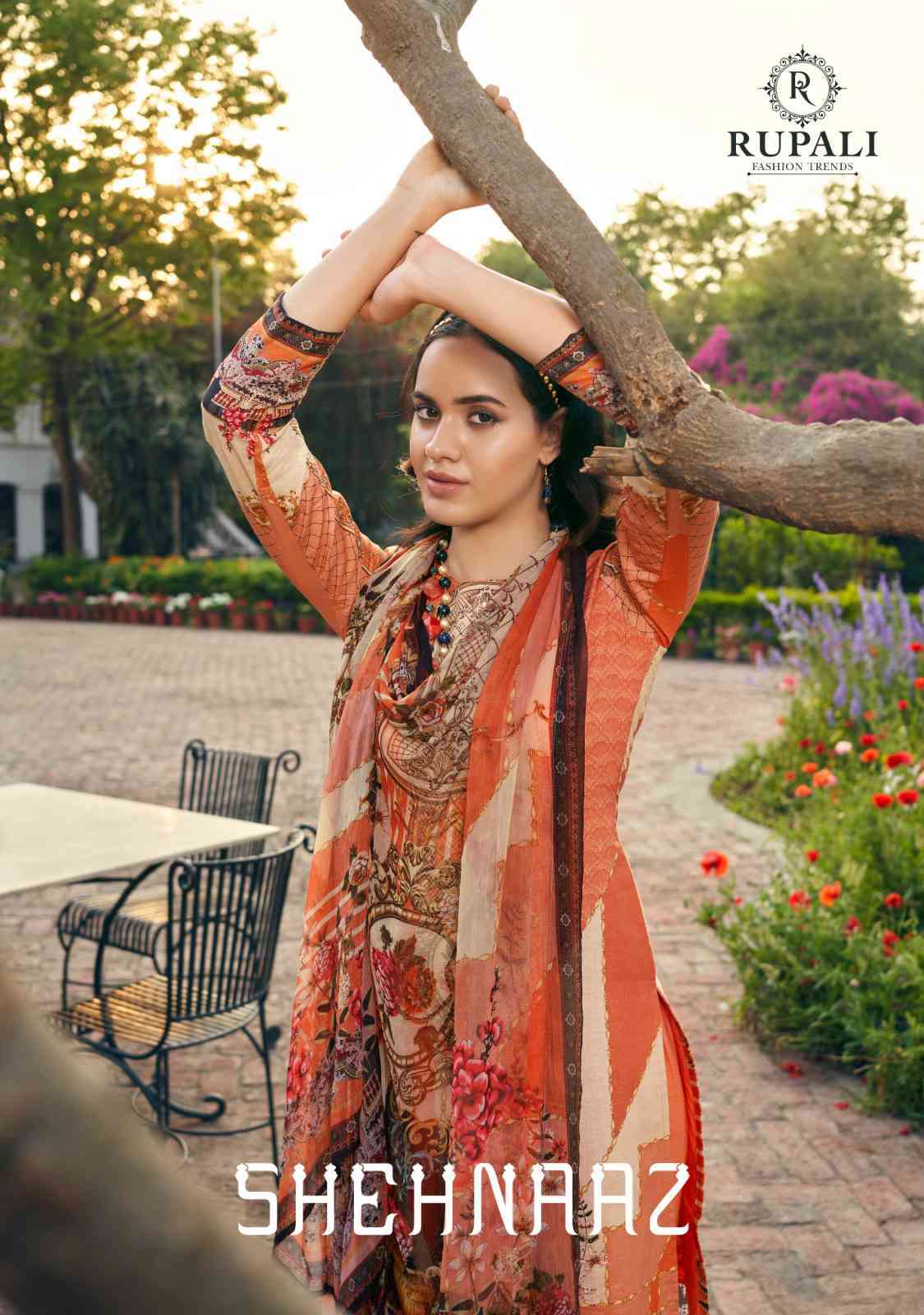 Rupali Fashion Shehnaaz Fancy Printed Cotton Ladies Suit Catalog Exporter
