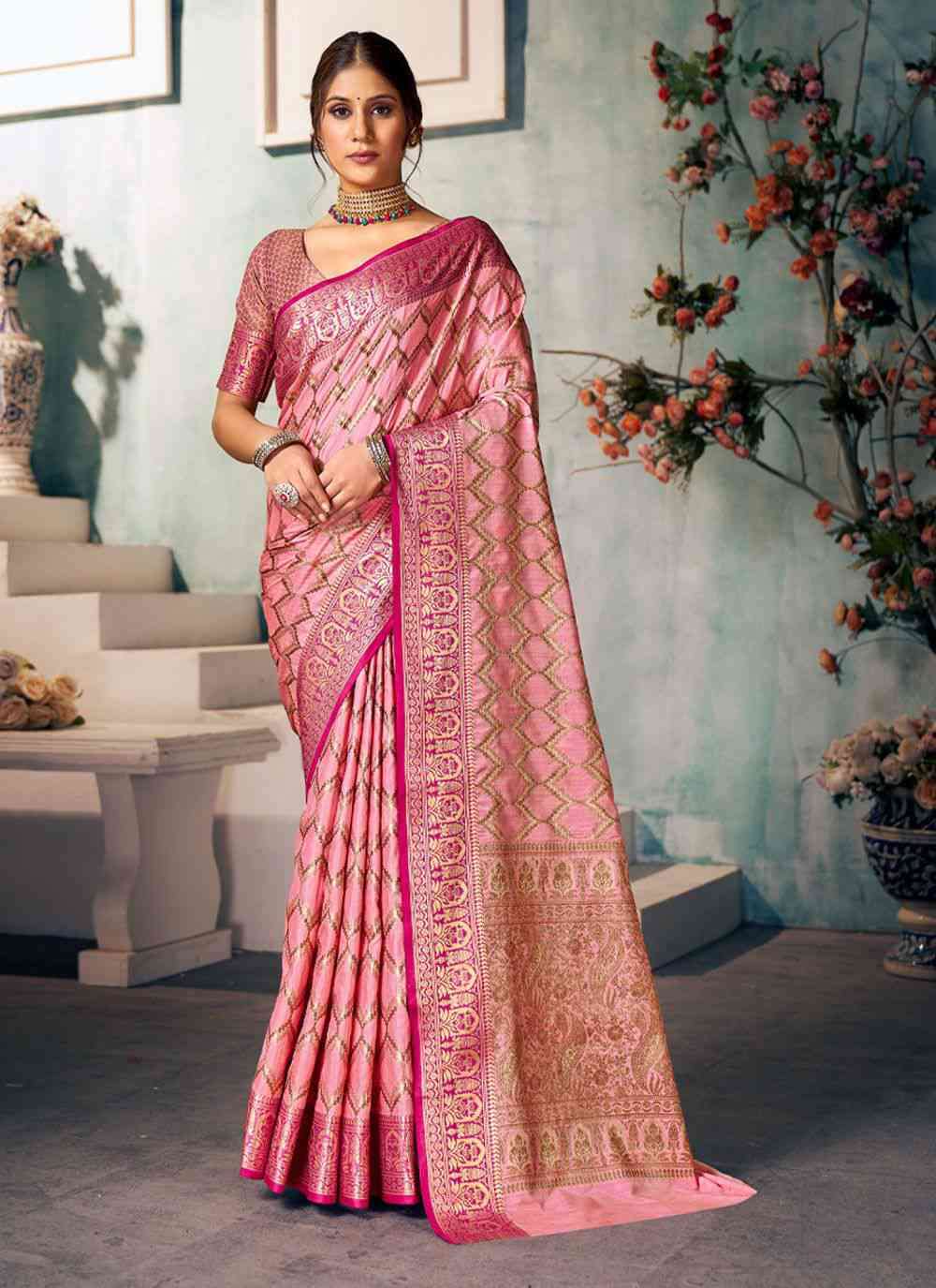 Sangam Kaveri Silk 11519 To 11524 Fancy Silk Exclusive Saree Catalog Dealers