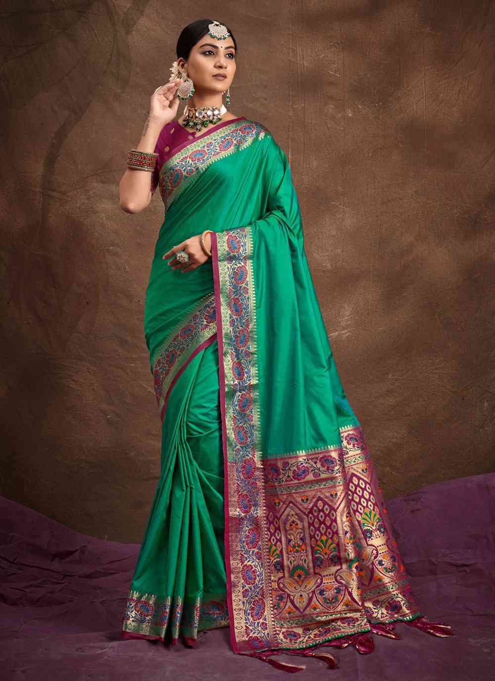 Sangam Mayuri Silk 1001 To 1006 Fancy Banarasi Silk Saree Collection Dealers