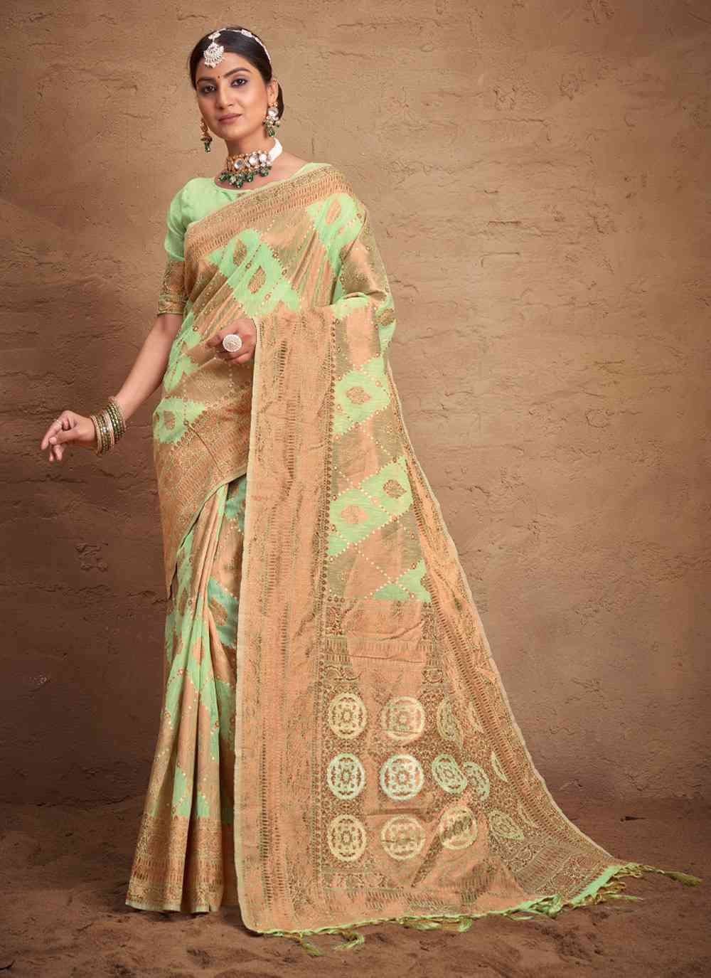 Sangam Vibha 1001 To 1006 Festive Wear Cotton Silk Saree Catalog Supplier