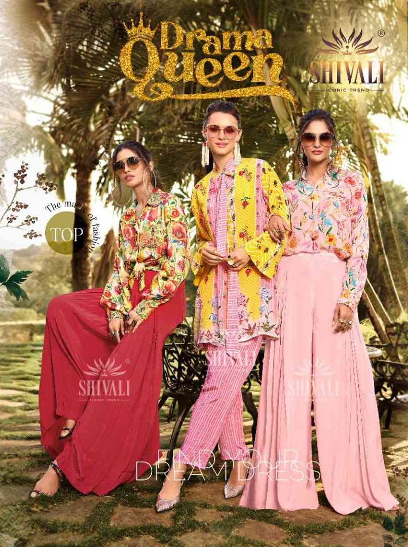 Shivali Drama Queen Designer Indo Western Outfit Collection Online Wholesaler