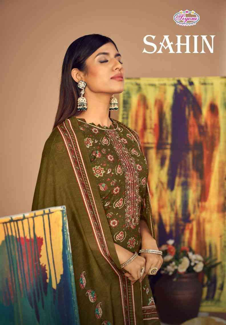 Siyoni Sahin Fancy Muslin Silk Salwar Suit catalog Supplier