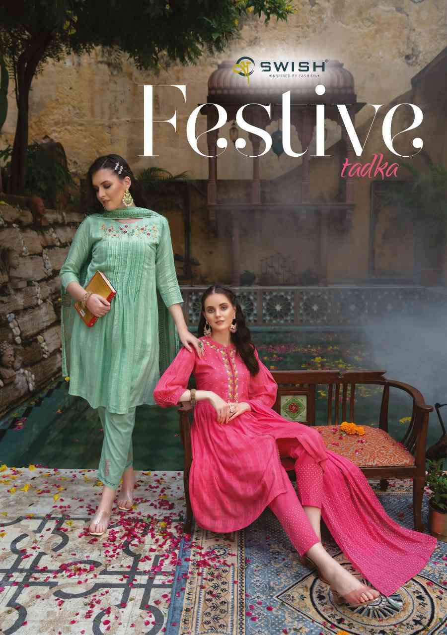 Swish Festive tadka Designer Readymade Cotton Dress Catalog supplier