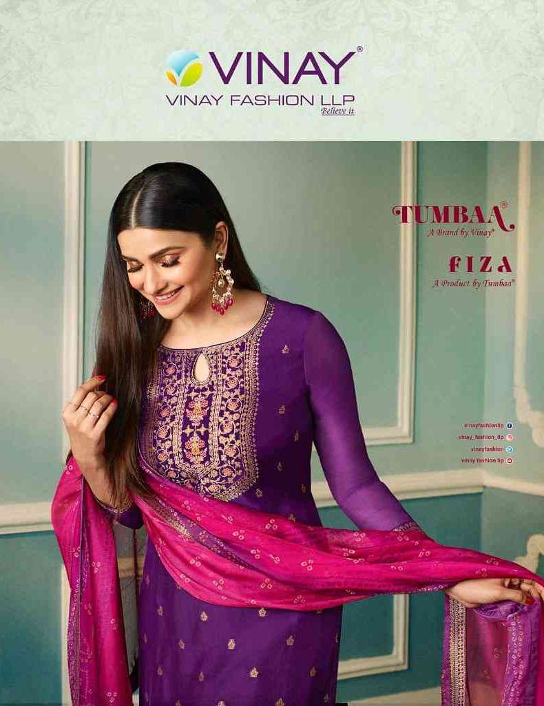 Vinay Fashion Tumbaa  Fiza Festive Wear Jacquard Salwar Suit Catalog Wholesaler