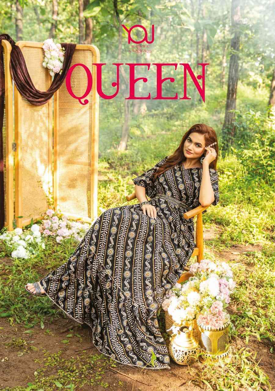 Wanna Queen Indo Western Designs Long Frill Kurti Catalog Wholesaler