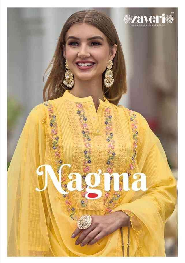 Zaveri Nagma Pure Cotton Fancy Kurti Pant Dupatta Set Supplier