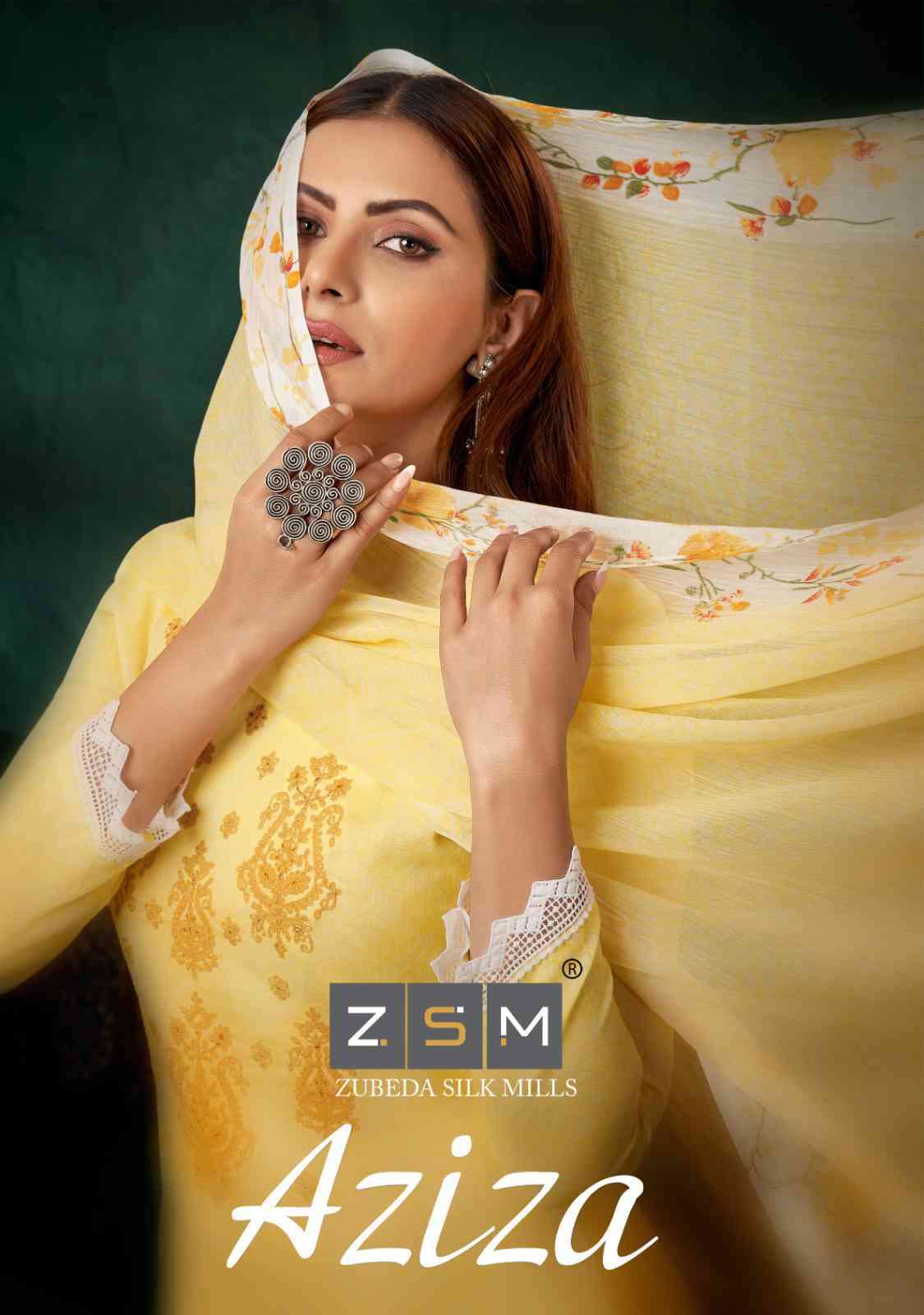 Zsm Aziza Summer Wear Exclusive Pure Cotton Suit Catalog Wholesaler