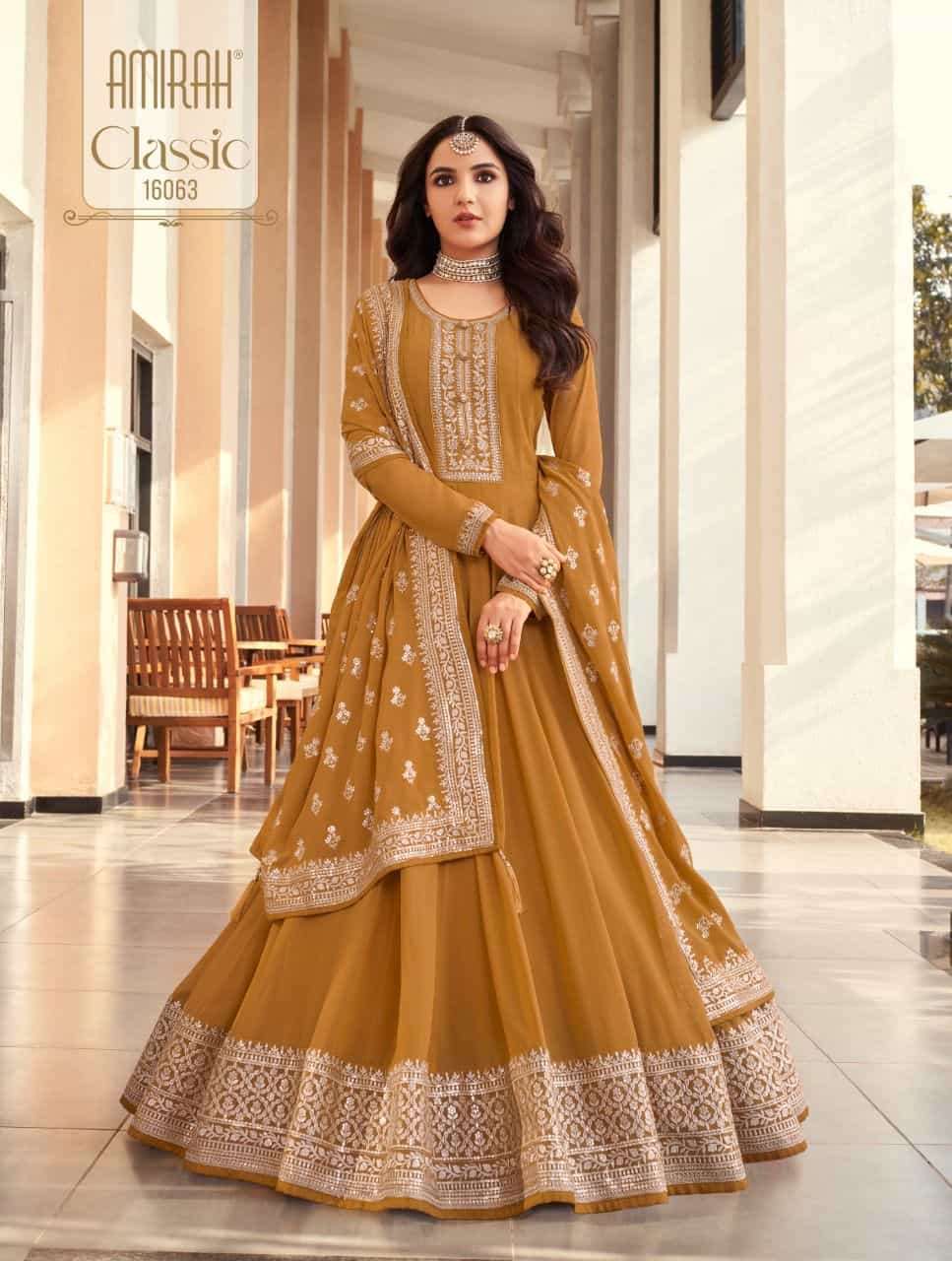 Amirah Classic 16063 Designer Anarkali Dress wedding wear Collection 