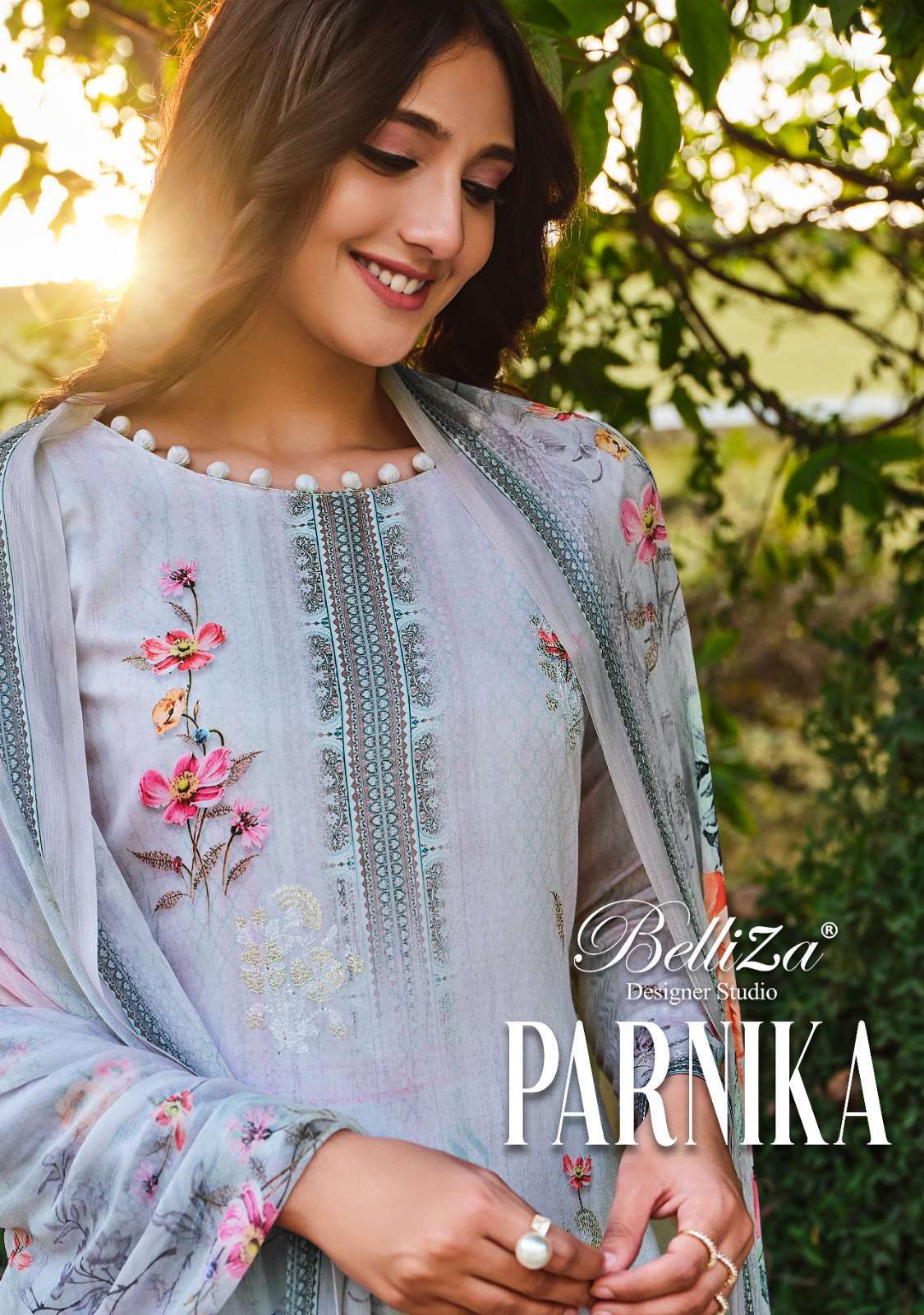 Belliza Parnika Digital Print Premium Collection Cotton Suit Catalog Wholesaler