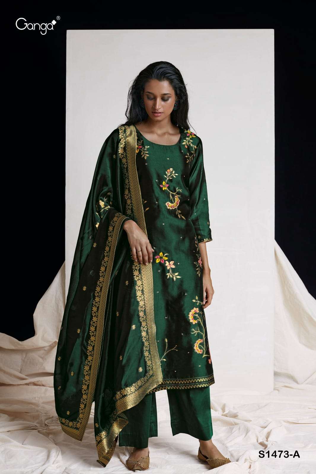 Ganga S 1473 Fancy Designer Salwar Suit Wholasaler