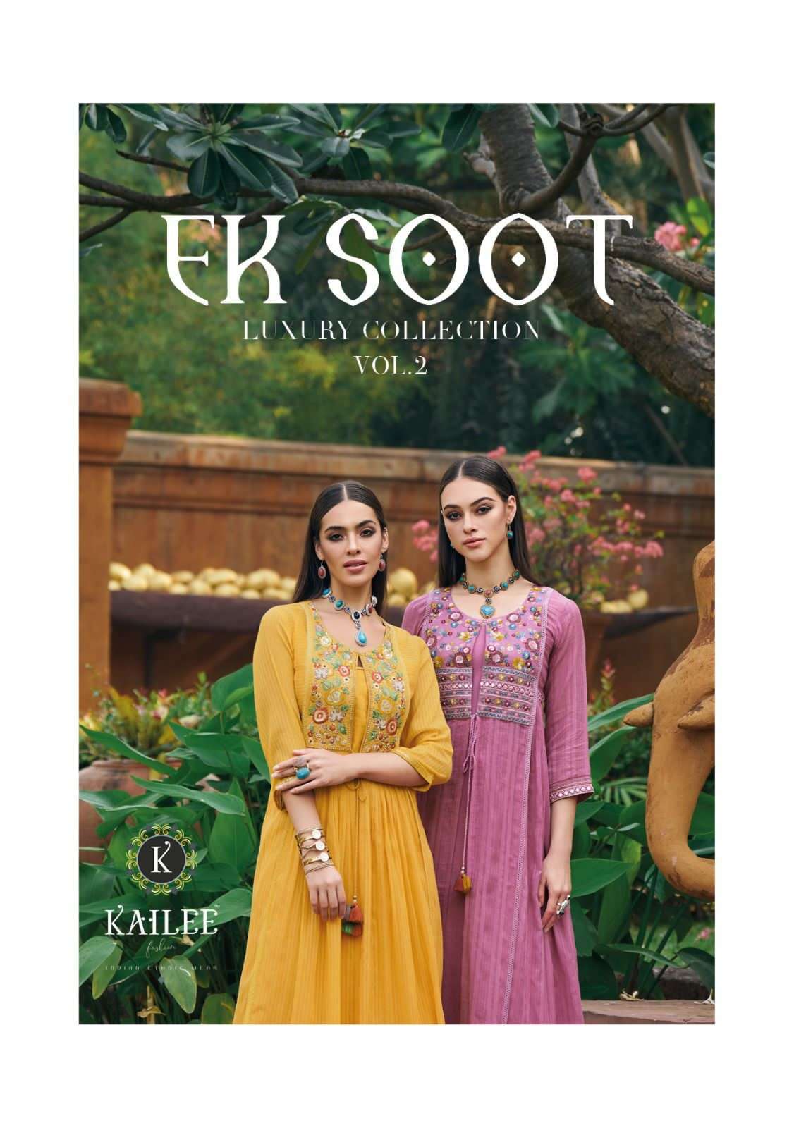 Kailee Ek Soot Vol 2 By Kalki Indo Western Shrug Style Koti With Kurti Set New Designs