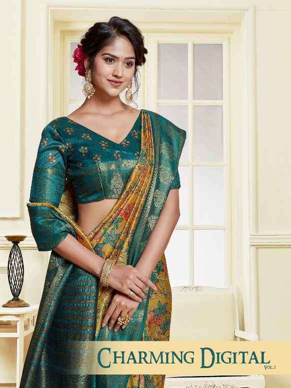 Mintorsi Charming Digital Vol 2 2111 To 2118 Festive Wear Banarasi Designs Saree Dealers