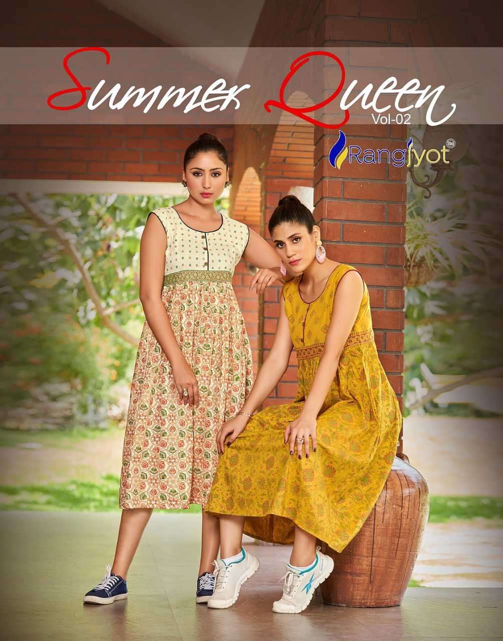 Rangjyot Summer Queen Vol 2 Summer Collection Ladies Wear Kurti Online Supplier
