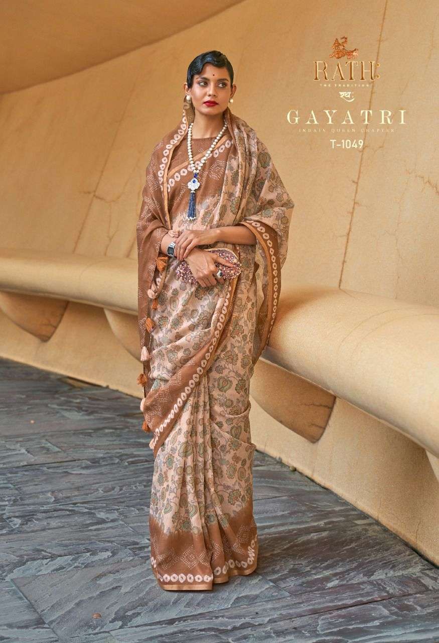 Rath Gayatri T 1049 To 1060 Fancy Cotton Traditional Saree Catalog Supplier