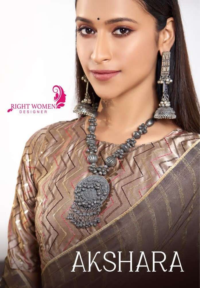 Right Women Akshara Fancy Ethnic Wear Festive Collection Saree Supplier