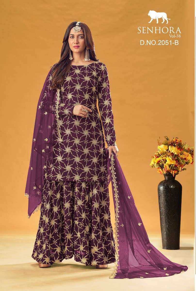 Senhora 2051 B Pakistani Fancy Readymade Designer Suit Wholasaler