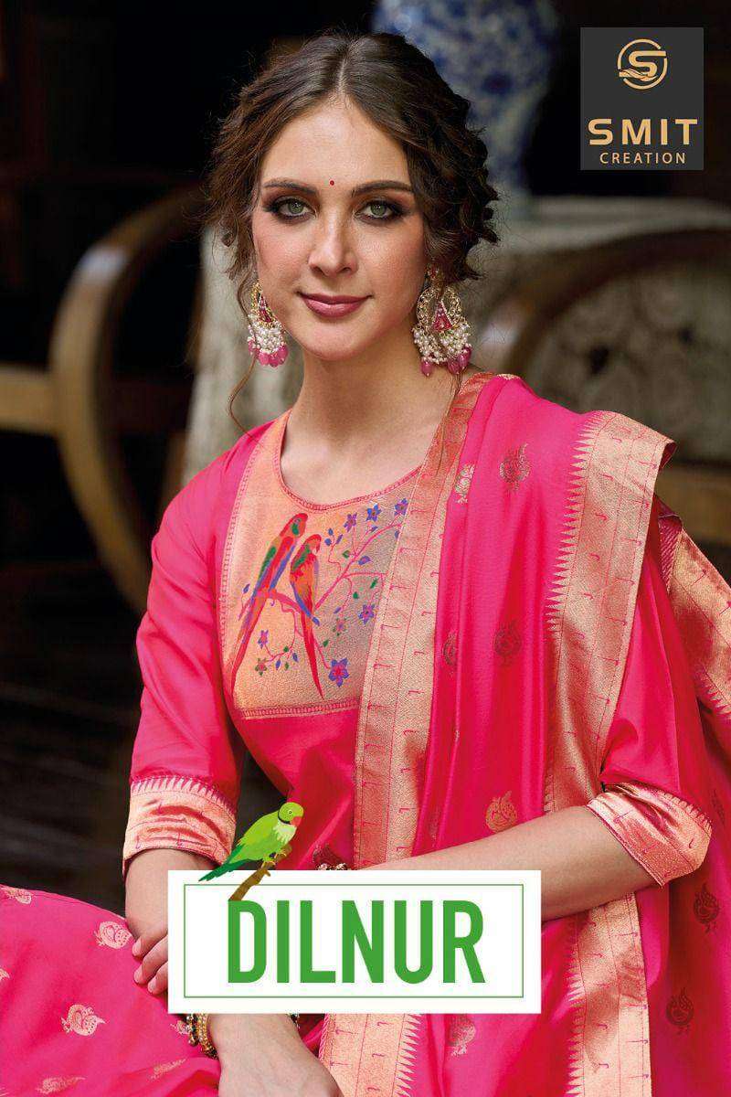 Smit Creation Dilnur Pure Silk Paithani Designs Dress Catalog Dealers