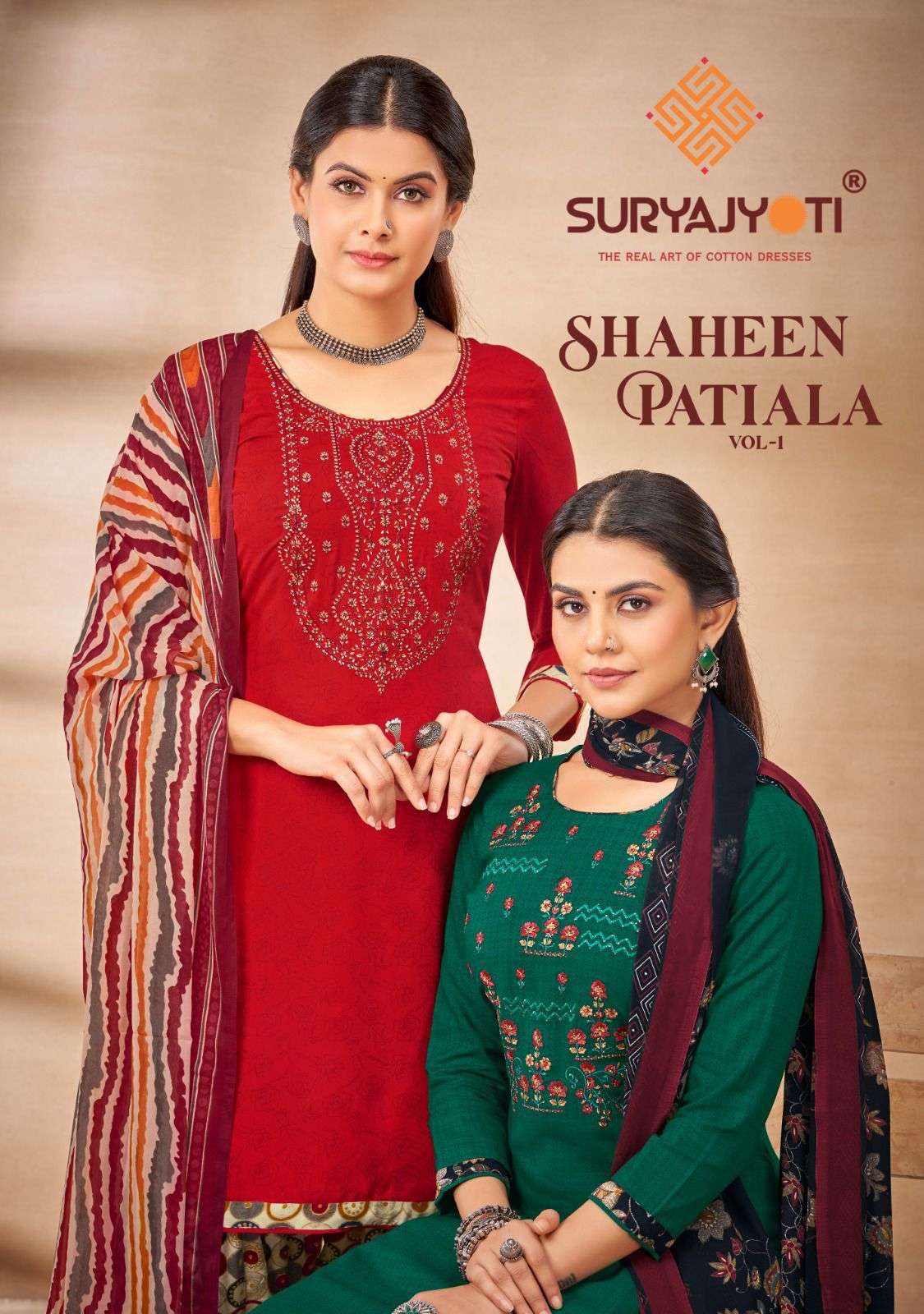 Suryajyoti Shaheen Patiala Vol 1 Exclusive Rayon Patiala Designs Dress Exporter