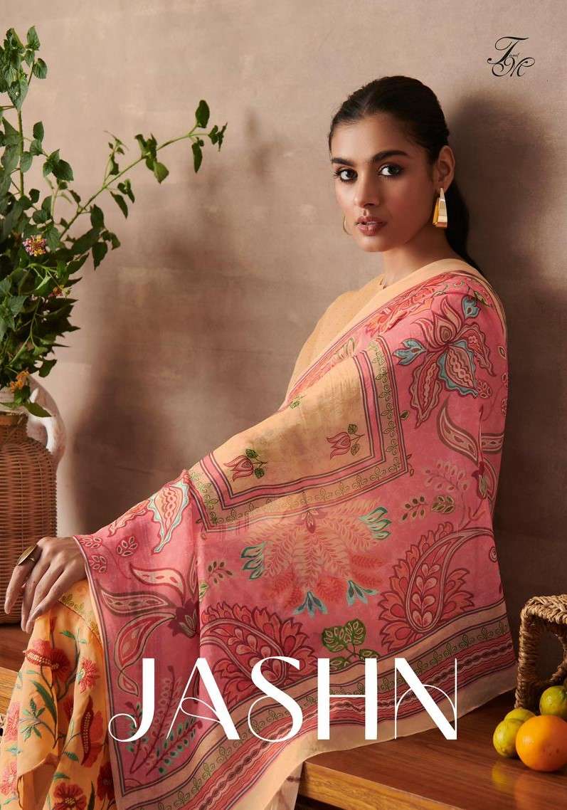 T and M Jashn Exclusive Designer Organdy Suit New Collection