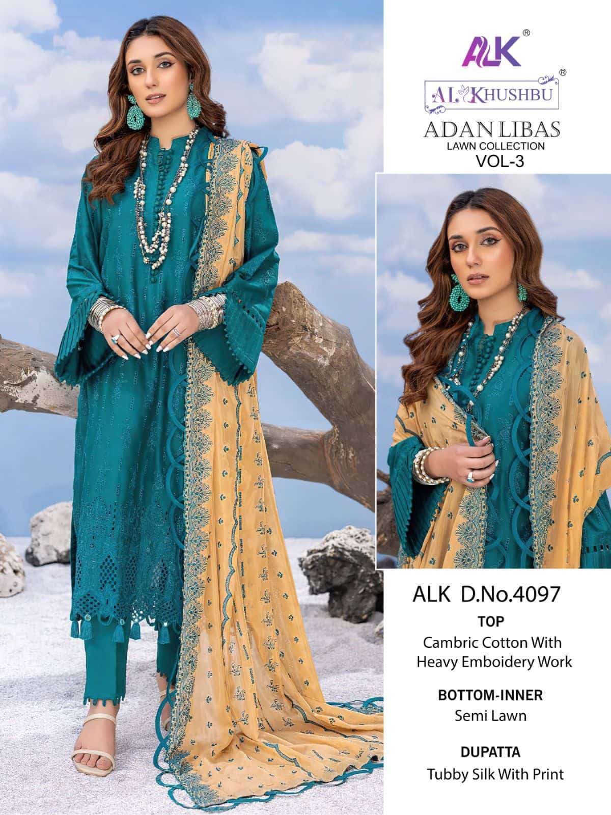 Al Khushbu 4097 Pakistani Festive Wear Designer Suit Online Supplier
