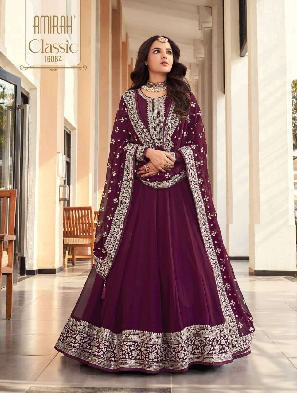 Amirah Classic 16064 Party wear Designer Style Anarkali Dress Supplier