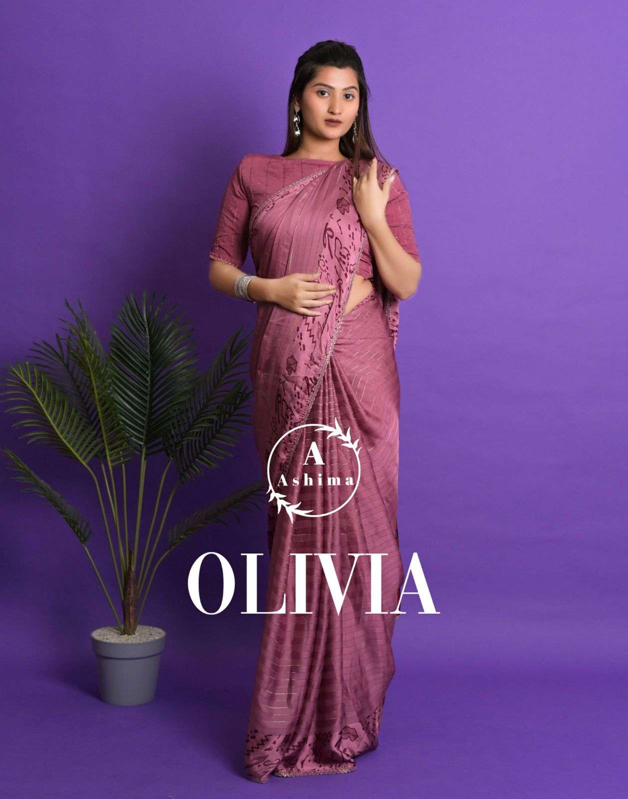 Ashima Olivia 7901 To 7908 Ethnic Wear Satin Silk Saree New Arrivals