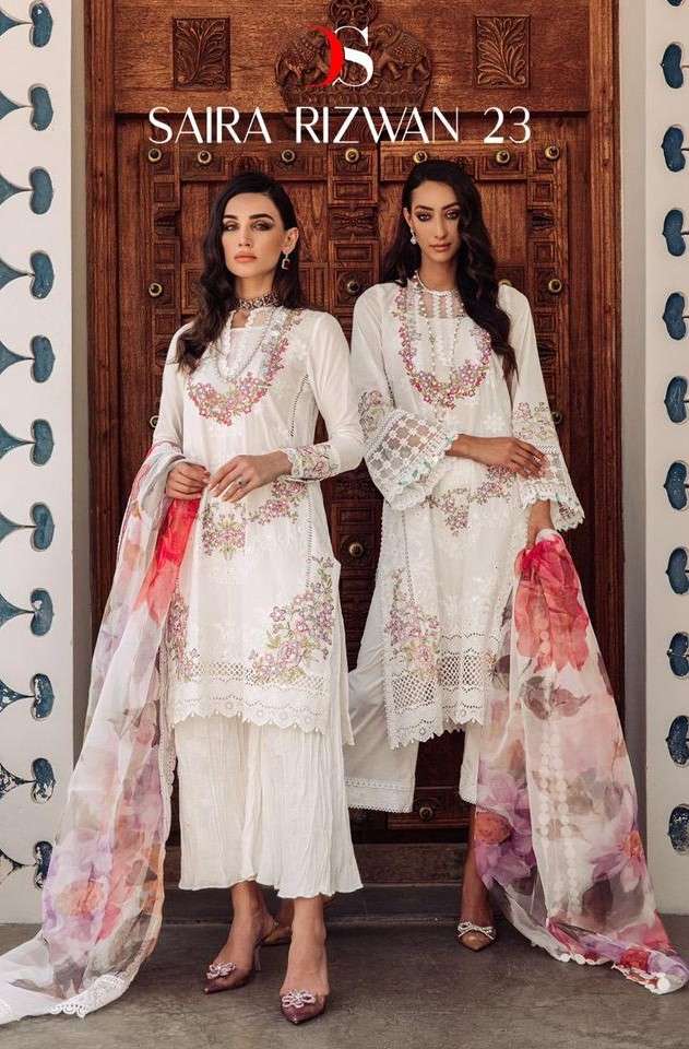 Deepsy Saira Rizwan 23 Fancy Cotton Embroidered Pakistani Suit Dealers