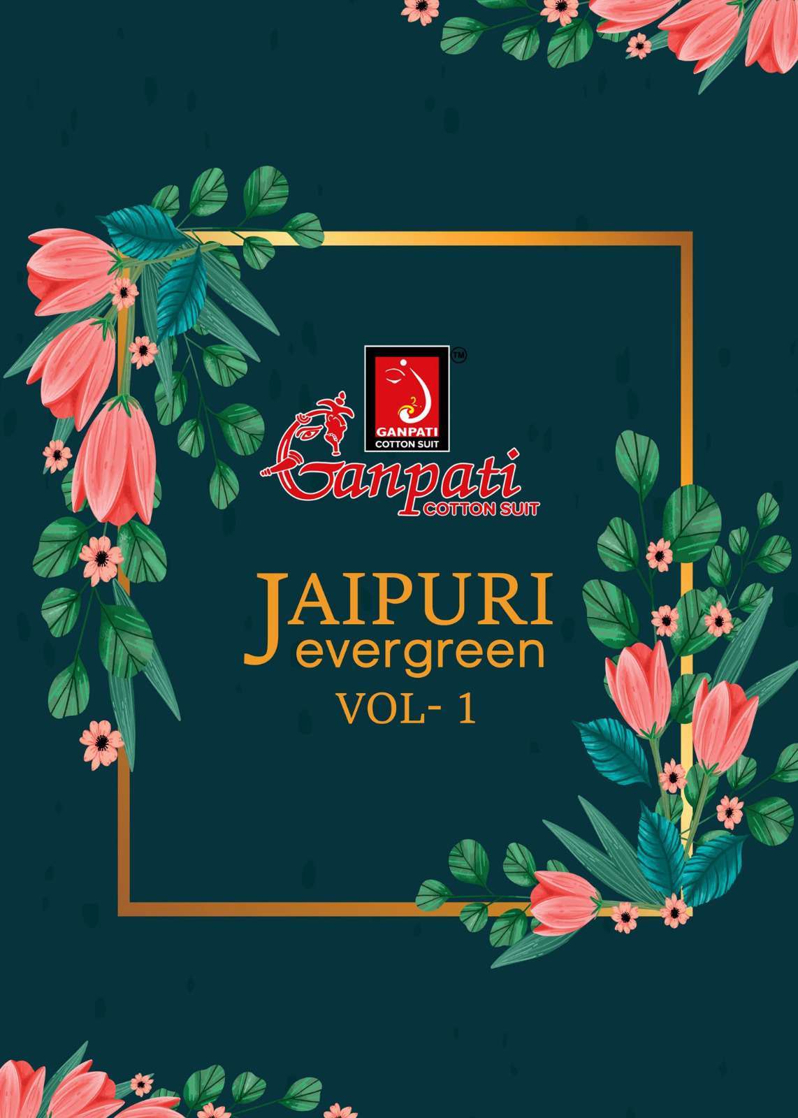 Ganpati Jaipuri Evergreen Vol 1 Printed Summer Wear Unstitch Suit Wholesaler