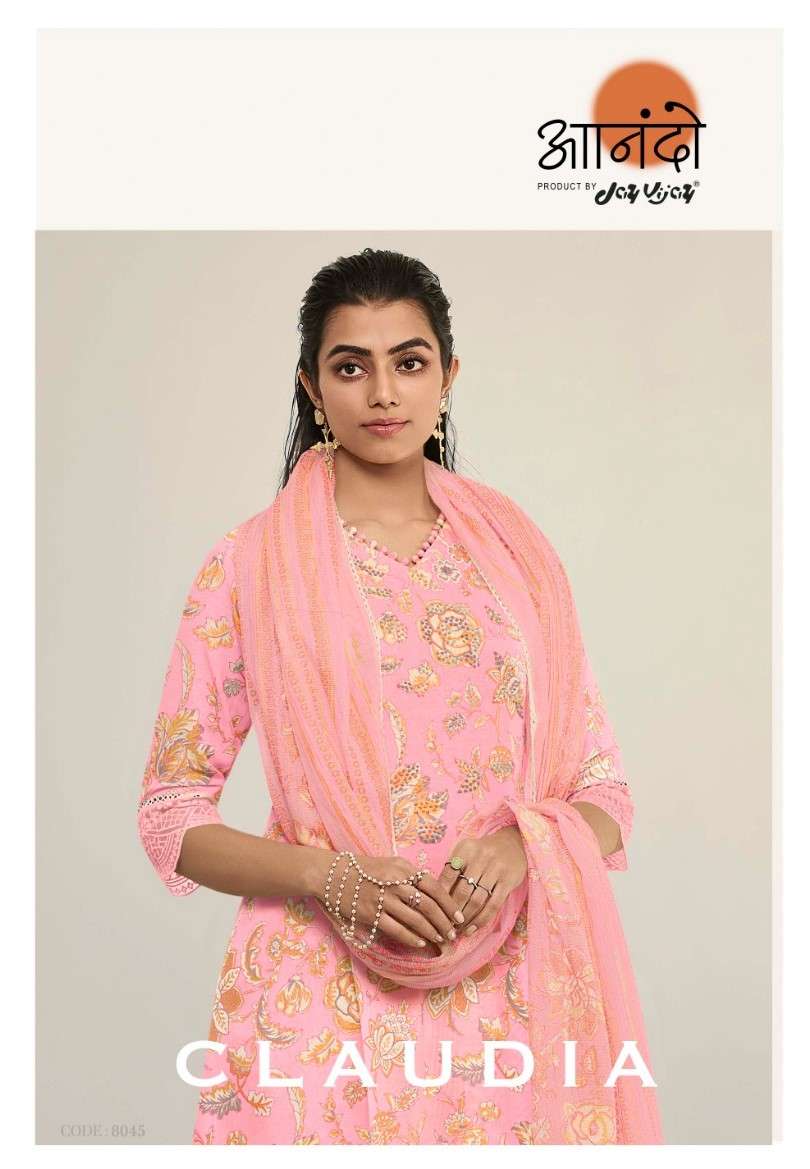 Jay Vijay Anando Claudia 8045 Exclusive Fancy Linen Suit Online Exporter