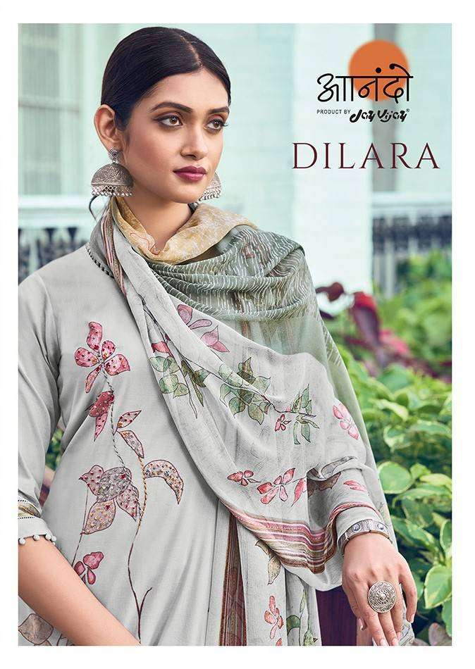 Jay Vijay Anando Dilara 3077 Digital Print Pure Cotton Traditional Dress Exporter
