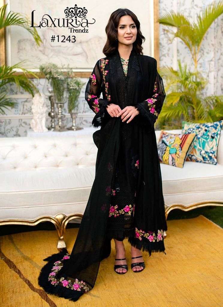Laxuria Trends 1243 Pakistani Fancy Designer Readymade Suit Supplier