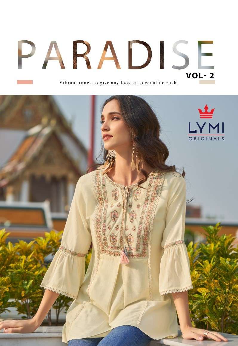 Lymi Paradise Vol 2 Western Wear Short Kurti Catalog Exporter