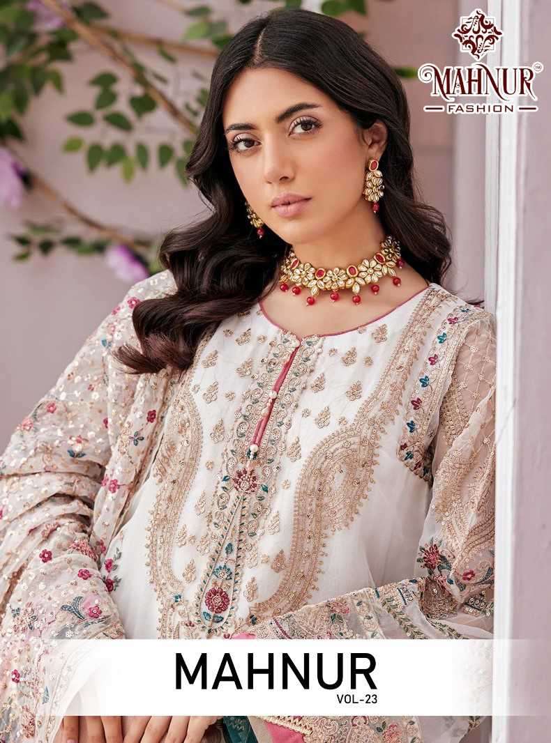 Mahnur Fashion Mahnur Vol 23 Partywear Pakistani Suit New Collection