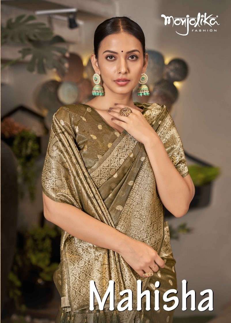 Monjolika Mahisha 6501 To 6505 Fancy Silk Partywear Saree Dealer