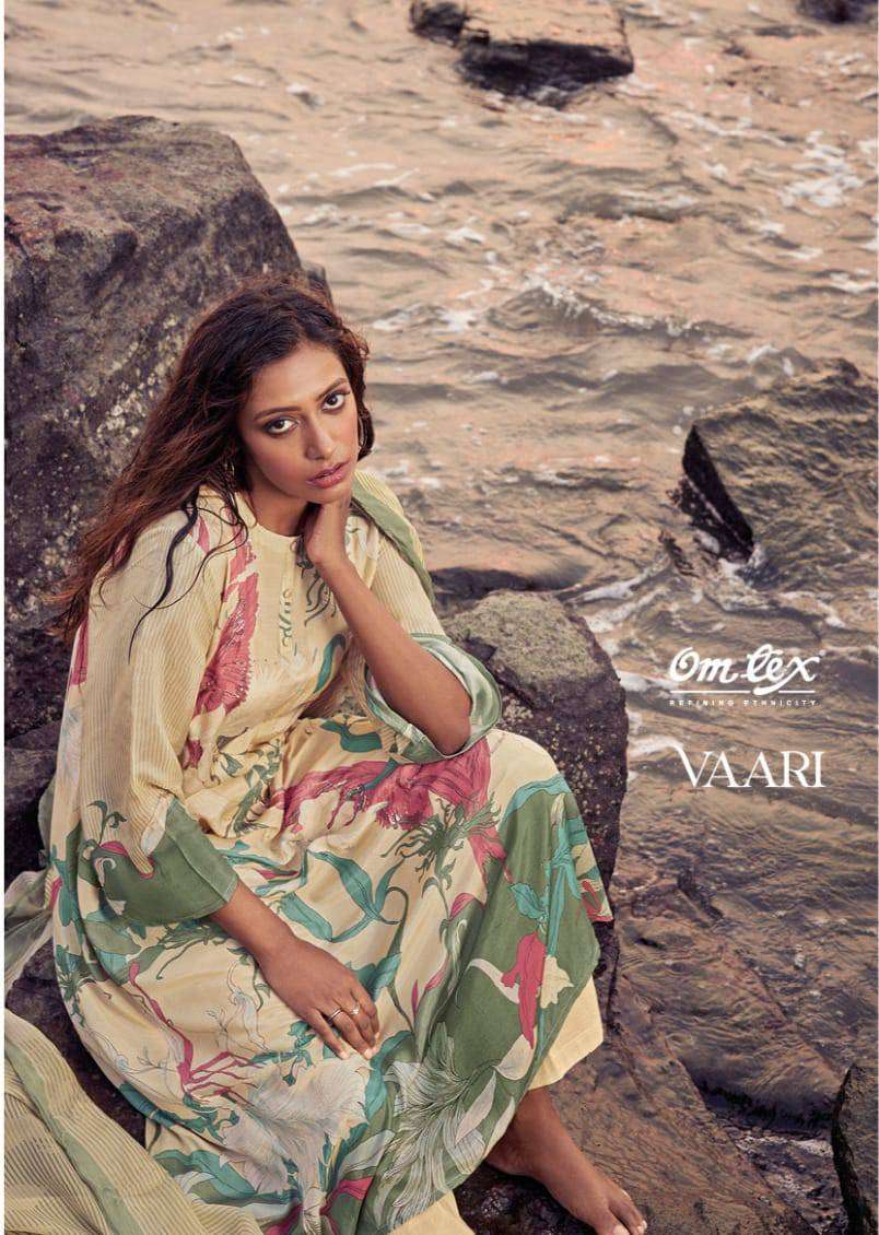 Omtex Vaari Pure Muslin Designer Traditional Dress Wholesaler New Collection