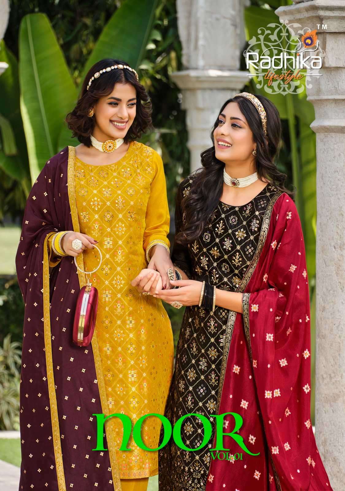 Radhika Lifestyle Noor Vol 1 Readymade Festive Wear Dress Catalog Supplier