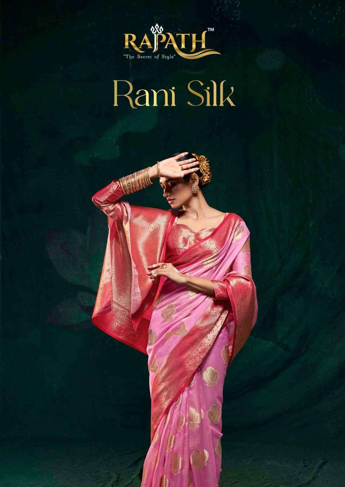 Rajpath Rani Silk 128001 To 128007 Fancy Organza Traditional Saree New Catalog