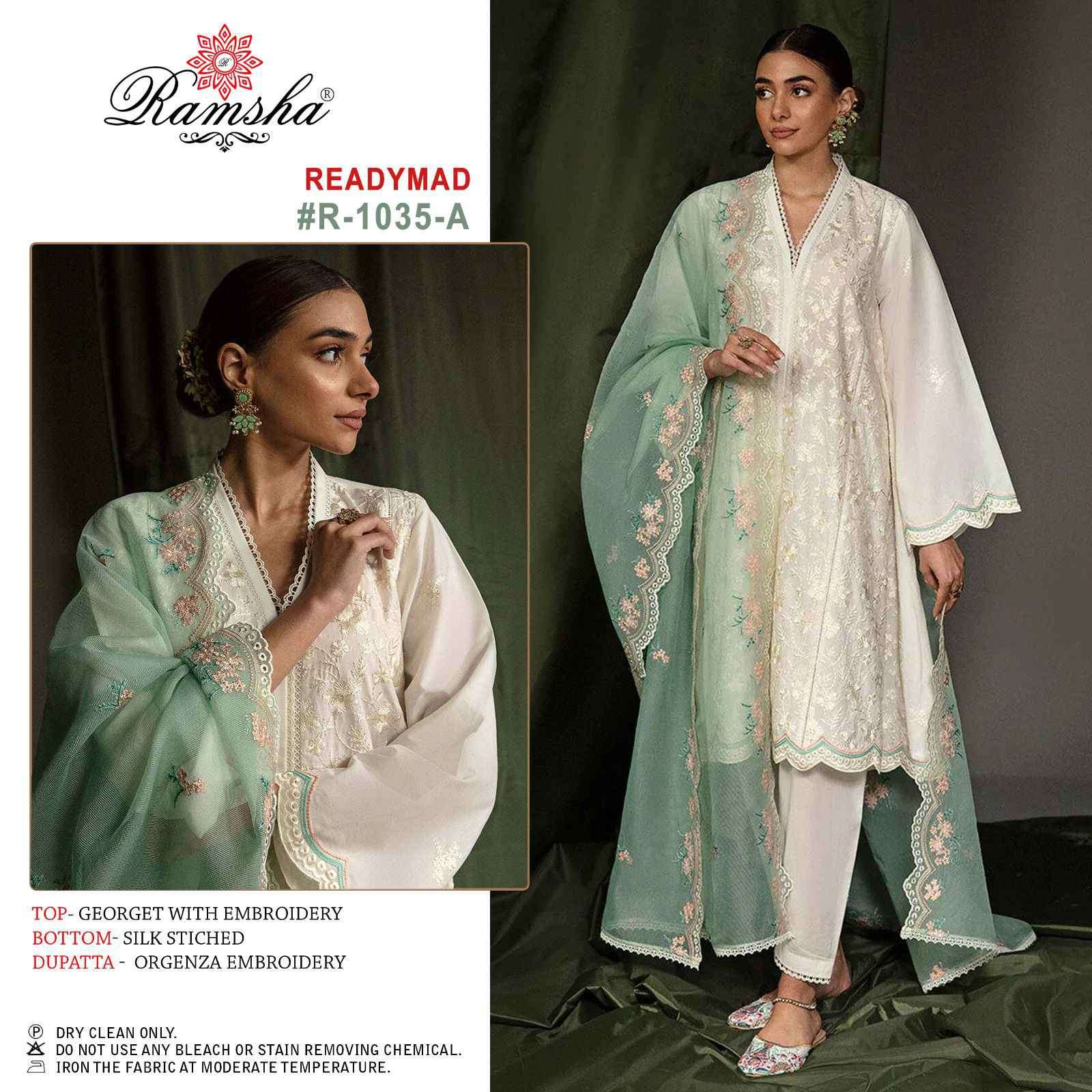 Ramsha R 1035 Nx Festive Wear Pakistani Dress Readymade Collection