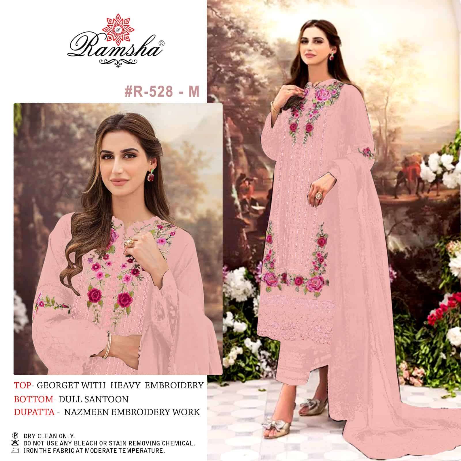 Ramsha R 528 Nx Vol 3 Pakistani Fancy Designer Salwar Suit Wholasaler