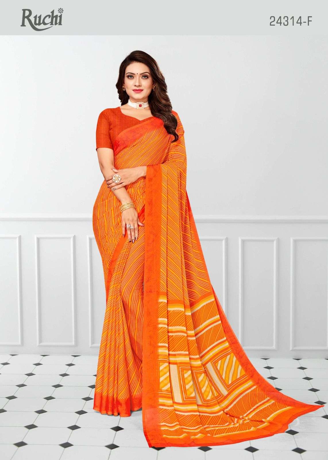 Ruchi Saree Star Chiffon 119th Edition Fancy Printed Pure Chiffon Saree Dealers