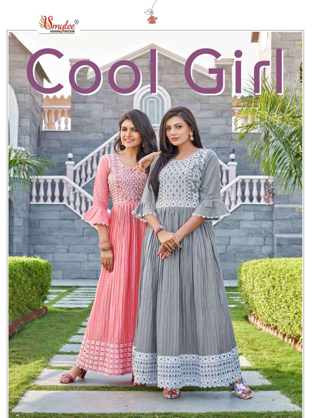 Rung Cool Girl Fancy Cotton Flair Kurti Gown Wholesaler New Pattern