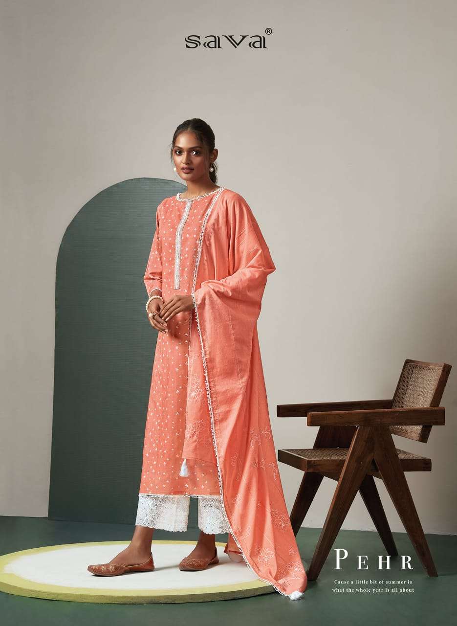 Sava Pehr Exclusive Designer Fancy Cotton Salwar Kameez Catalog buy online