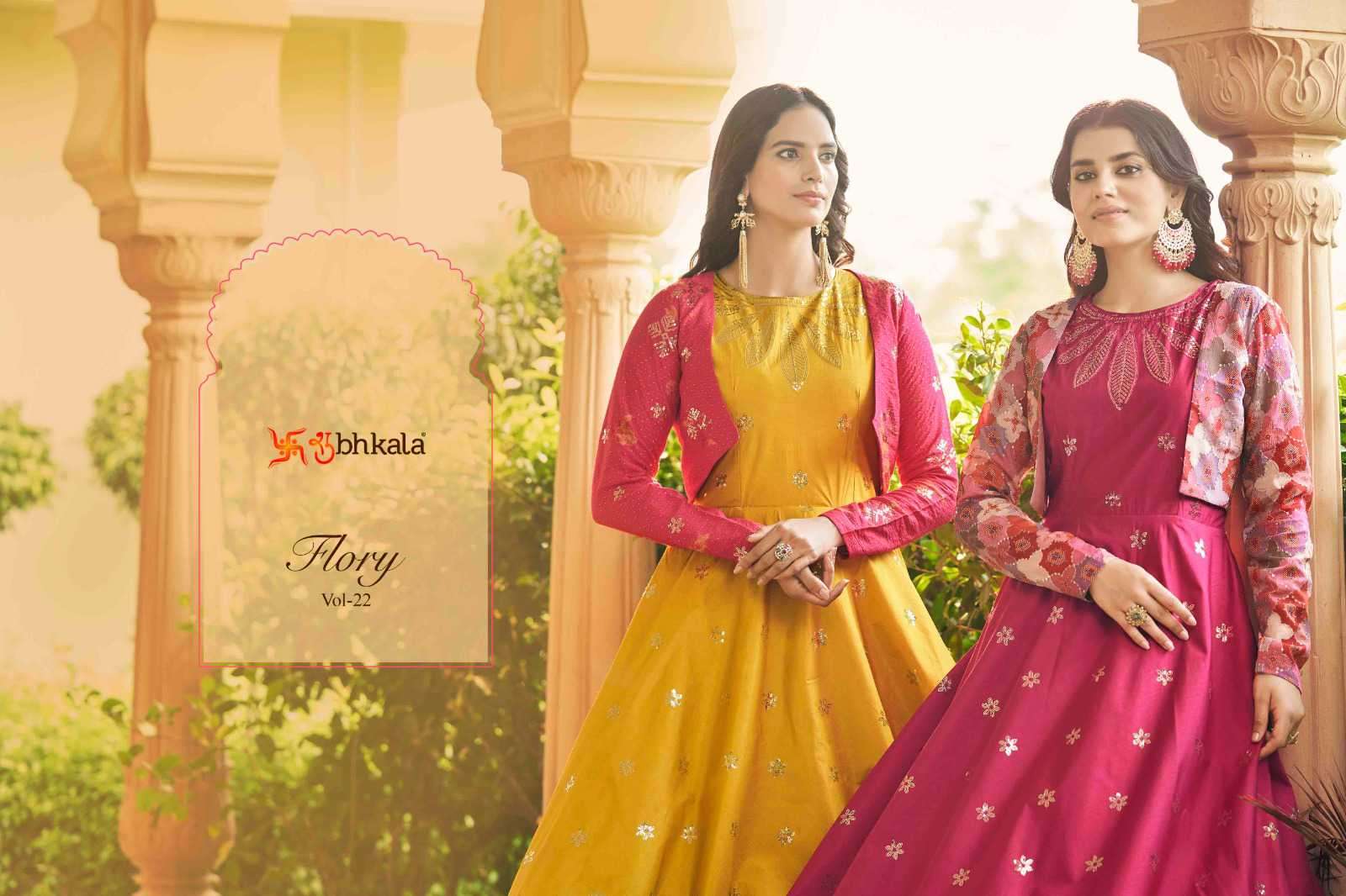 Shubhkala Flory Vol 22 Designer Latest Partywear Gown New Arrivals