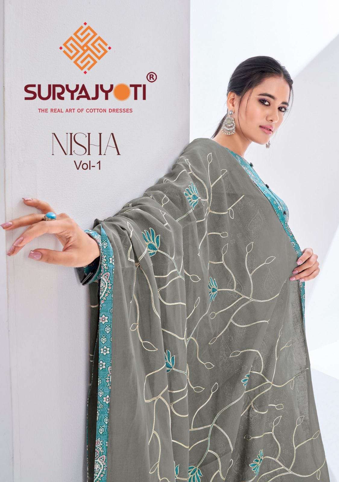Suryajyoti Nisha Vol 1 Fancy printed Cotton Suits New Designs