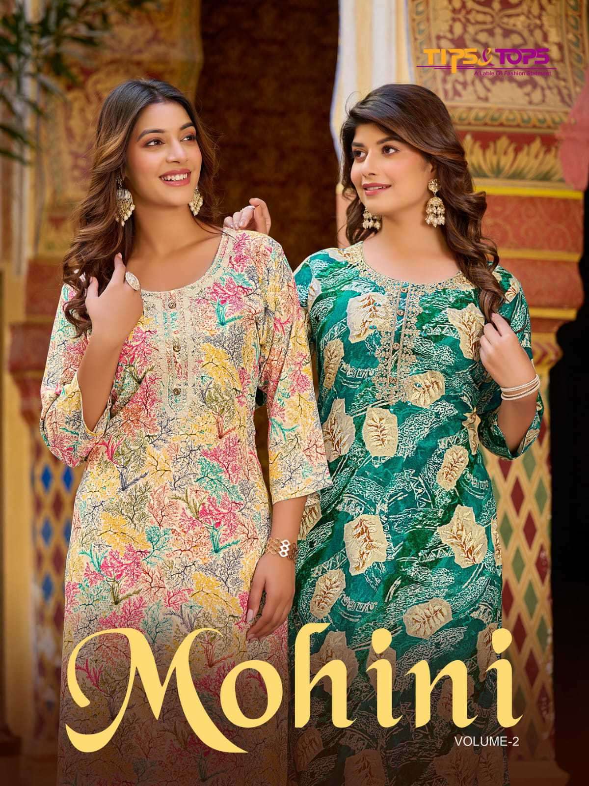 Tips And Tops Mohini Vol 2 Heavy Rayon Fancy Kurti Online Supplier