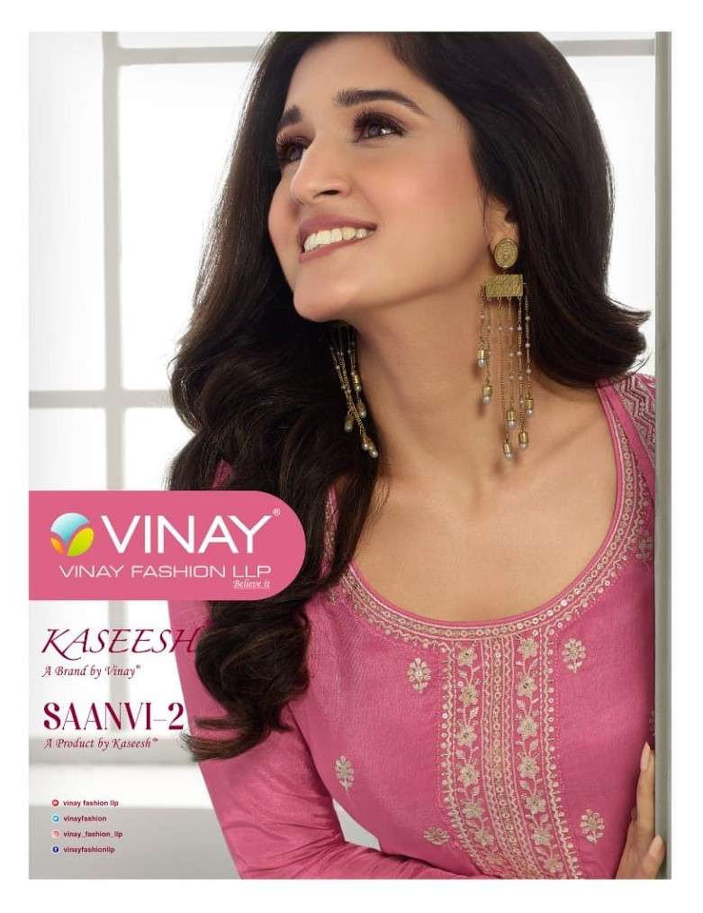 Vinay Fashion Kaseesh Saanvi Vol 2 Festive Wear Silk Designer Unstitch Dress Exporter