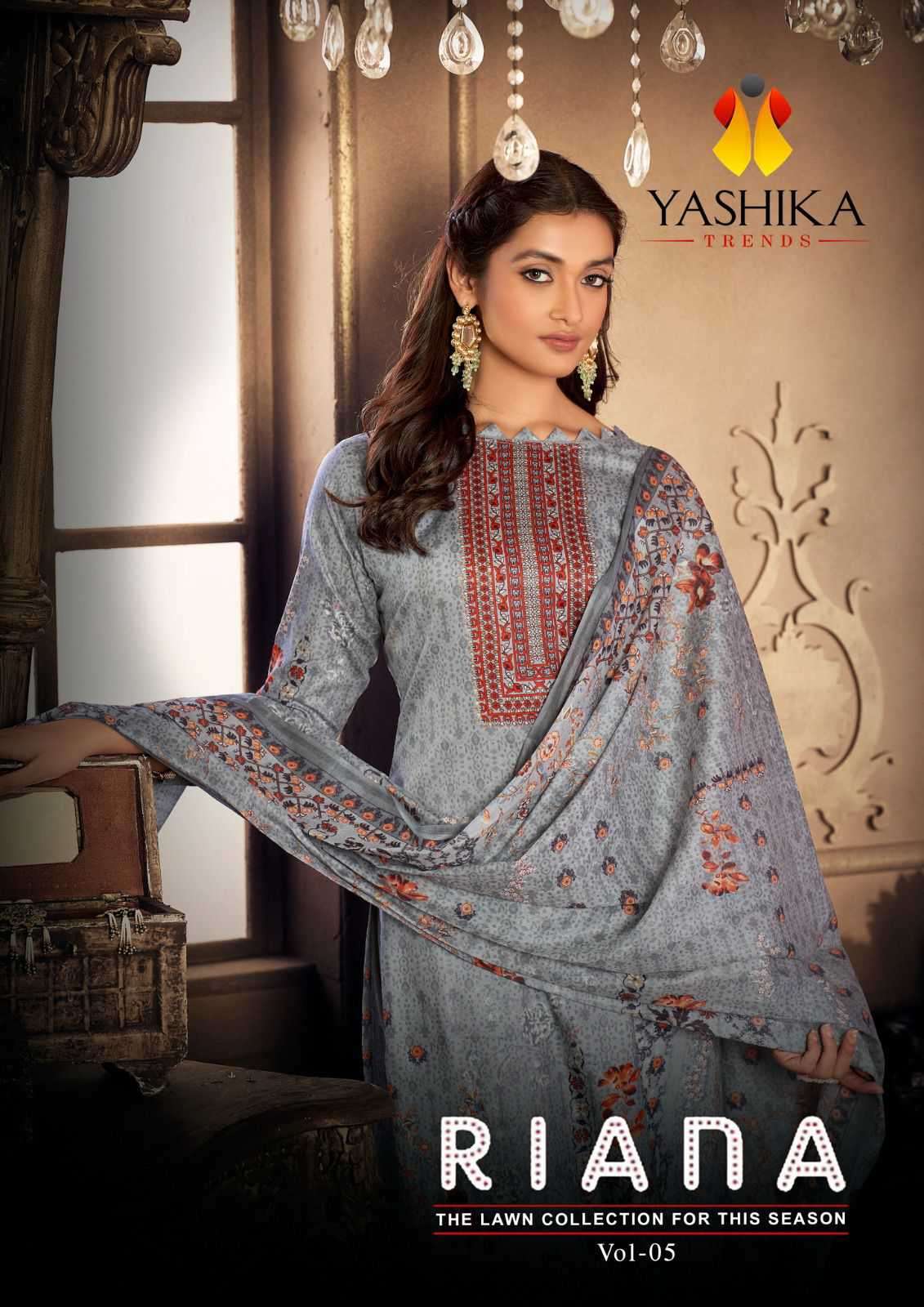 Yashika Riana Vol 5 Karachi Designs Pure Lawn Dress Summer Collection Supplier