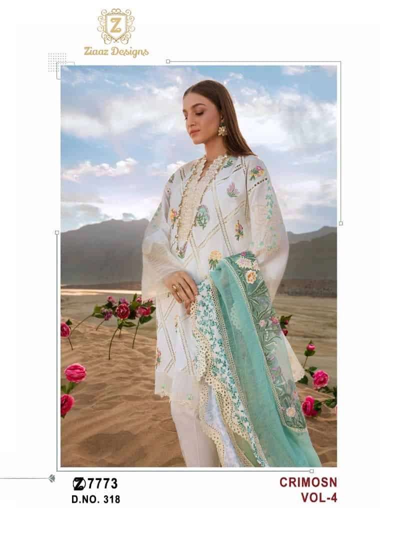 Ziaaz Designs Vol 4 Pakistani Fancy Designer Salwar Suit Wholasaler