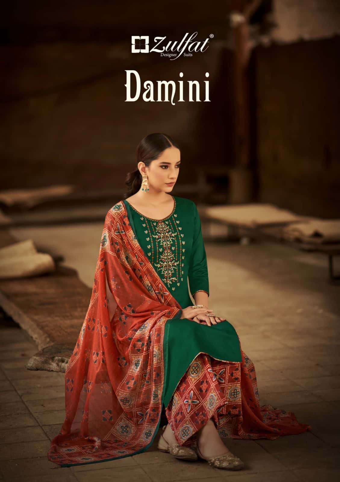 Zulfat Damini Vol 3 Fancy Jam Cotton Dress Material Catalog Supplier
